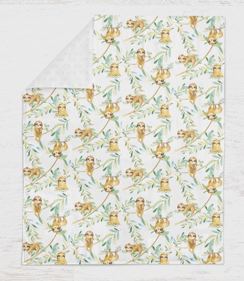 Sloth Crib Bedding Baby Nursery Set Personalized Crib Sheet Etsy