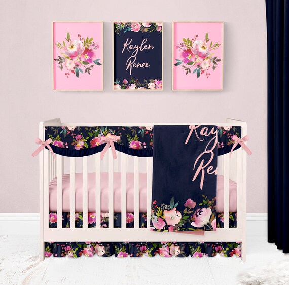baby girl bedding floral