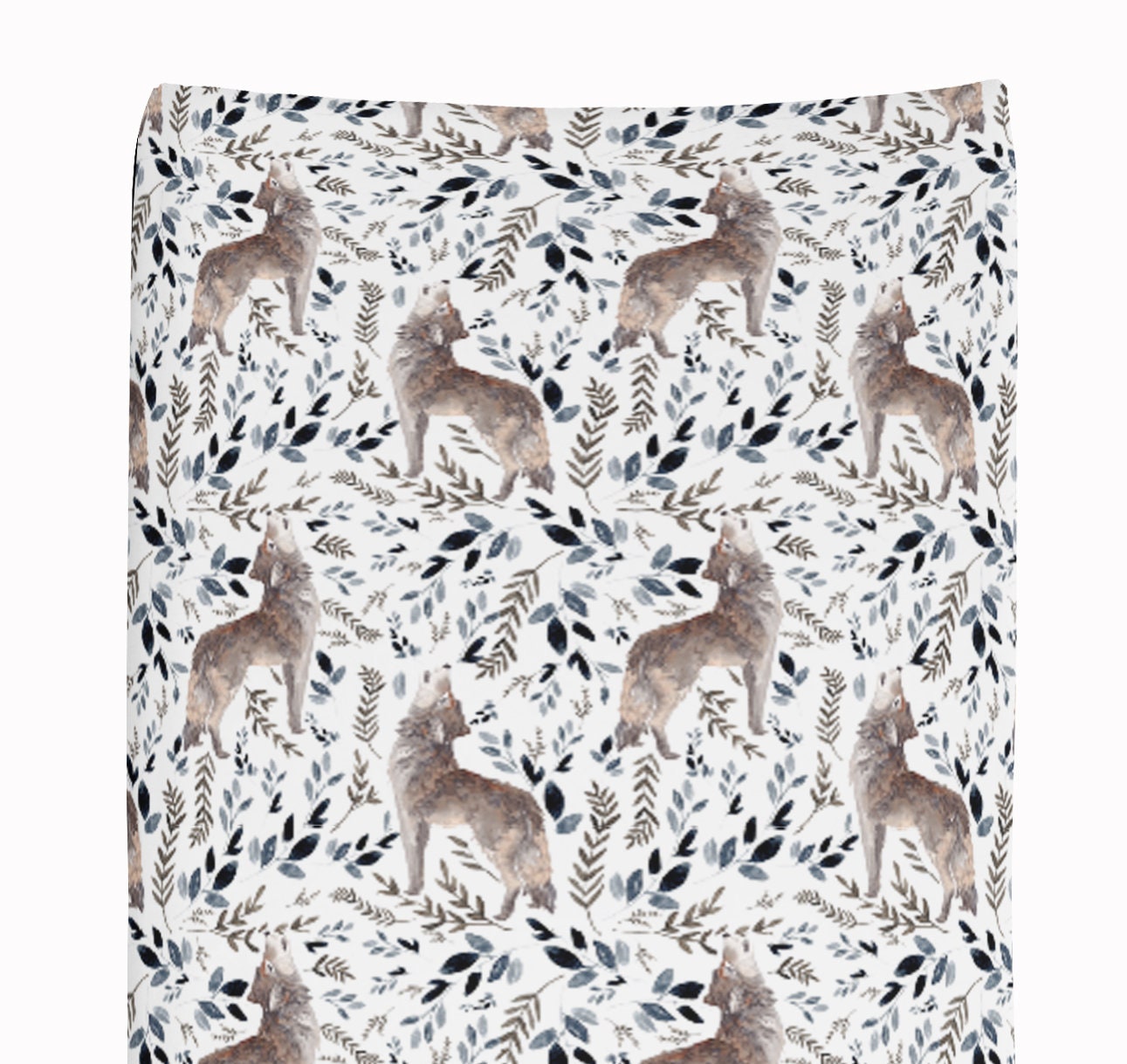 Wolf Crib Bedding Set for Baby Boy Nursery Set Woodland Etsy