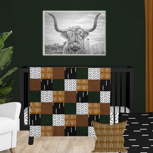 Boho Crib Bedding Baby Nursery Bedding Etsy