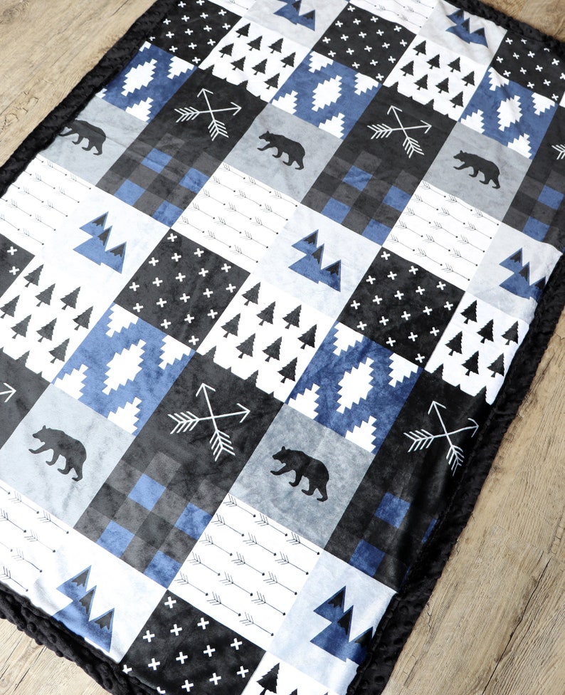 Woodland Nursery Bedding Set Baby Boy Bedding Mountain Baby Etsy
