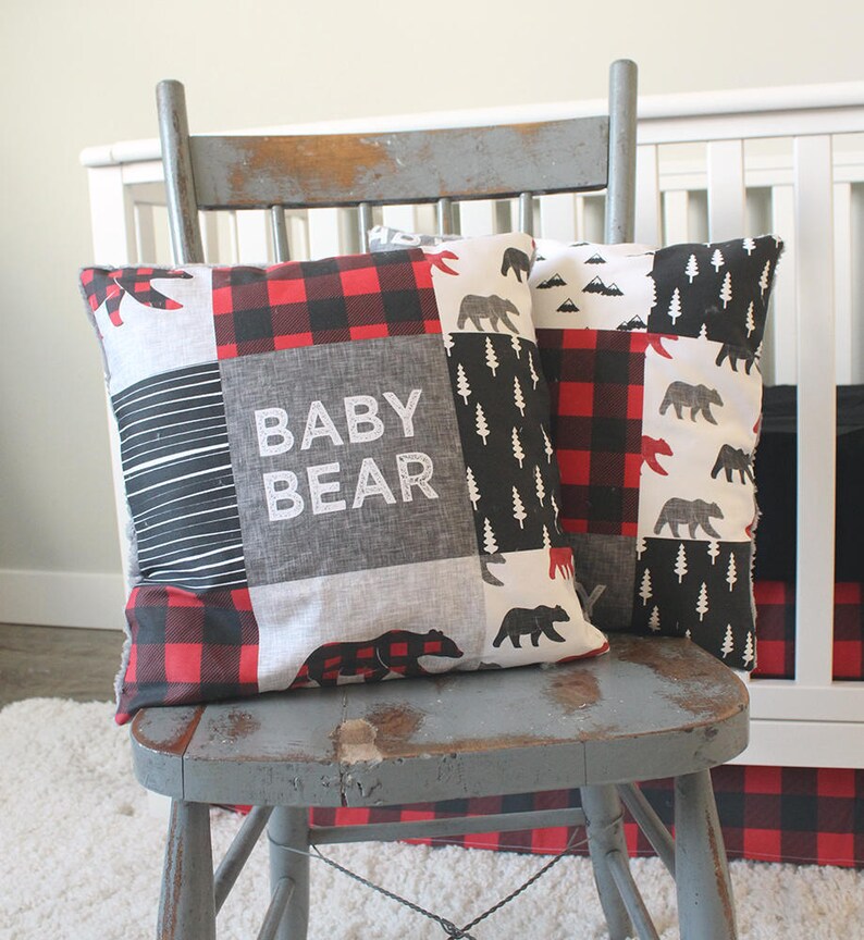 Mountain Crib Bedding Lumberjack Nursery Woodlands Baby Boy Etsy