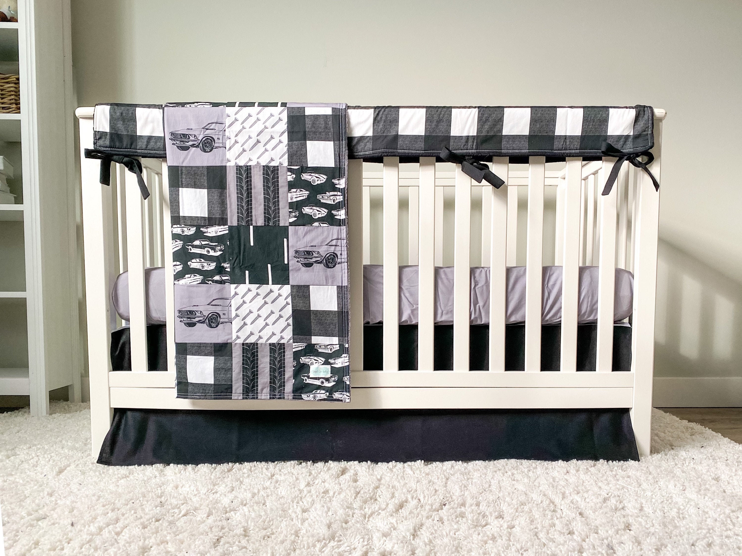 black nursery set