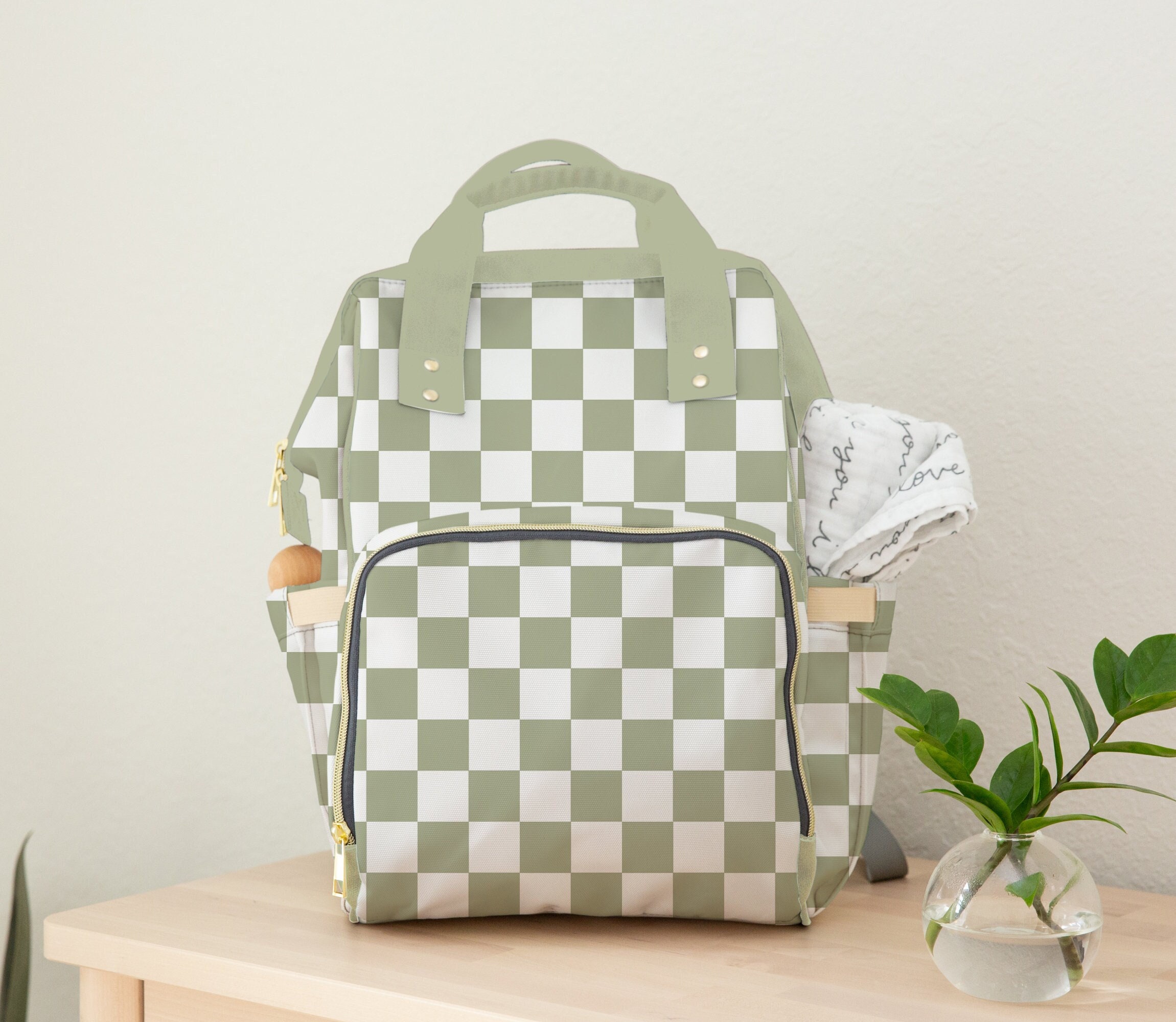 LV DIAPER BAG, LV DIAPER BAG Color: Green Material: Fabric …