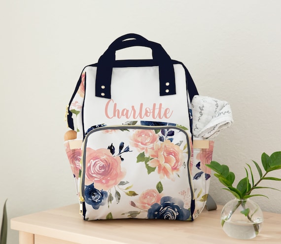 Diaper bag 2025 backpack floral