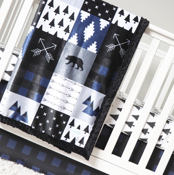 mountain baby crib bedding