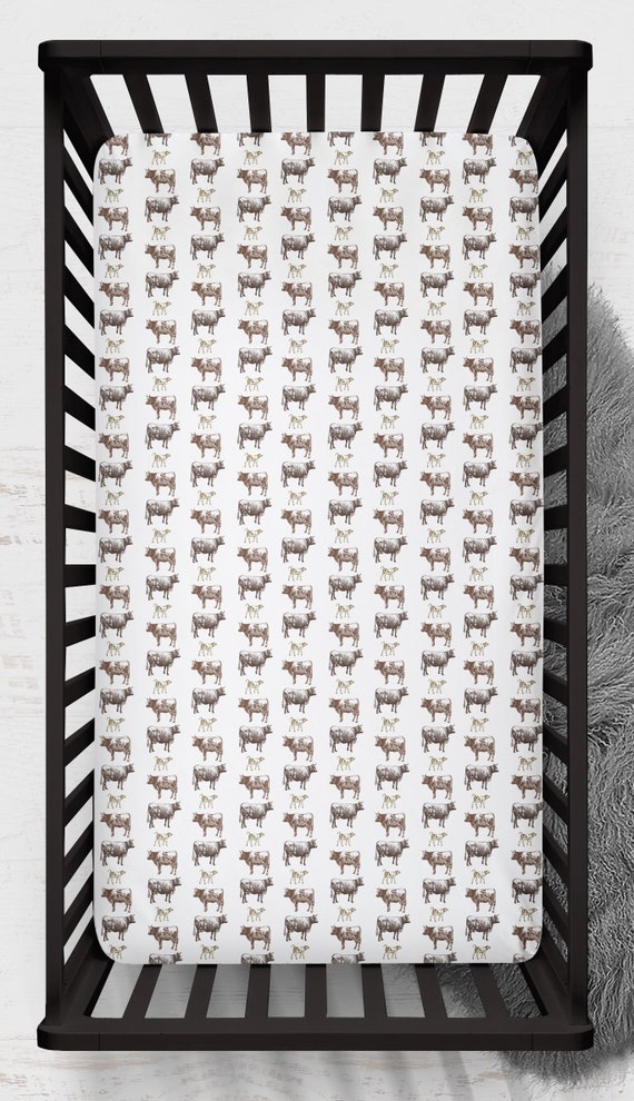 cow crib sheet