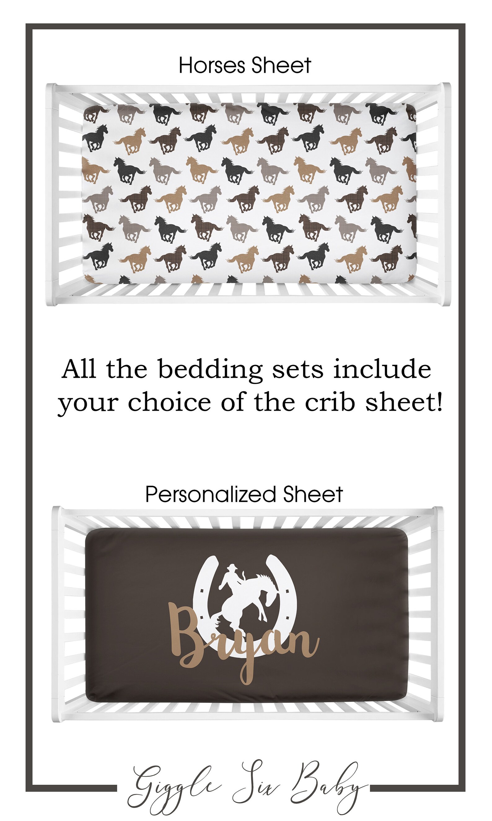 Crib Bedding Set Western Cowboy Baby Bedding Cowboy Themed Etsy