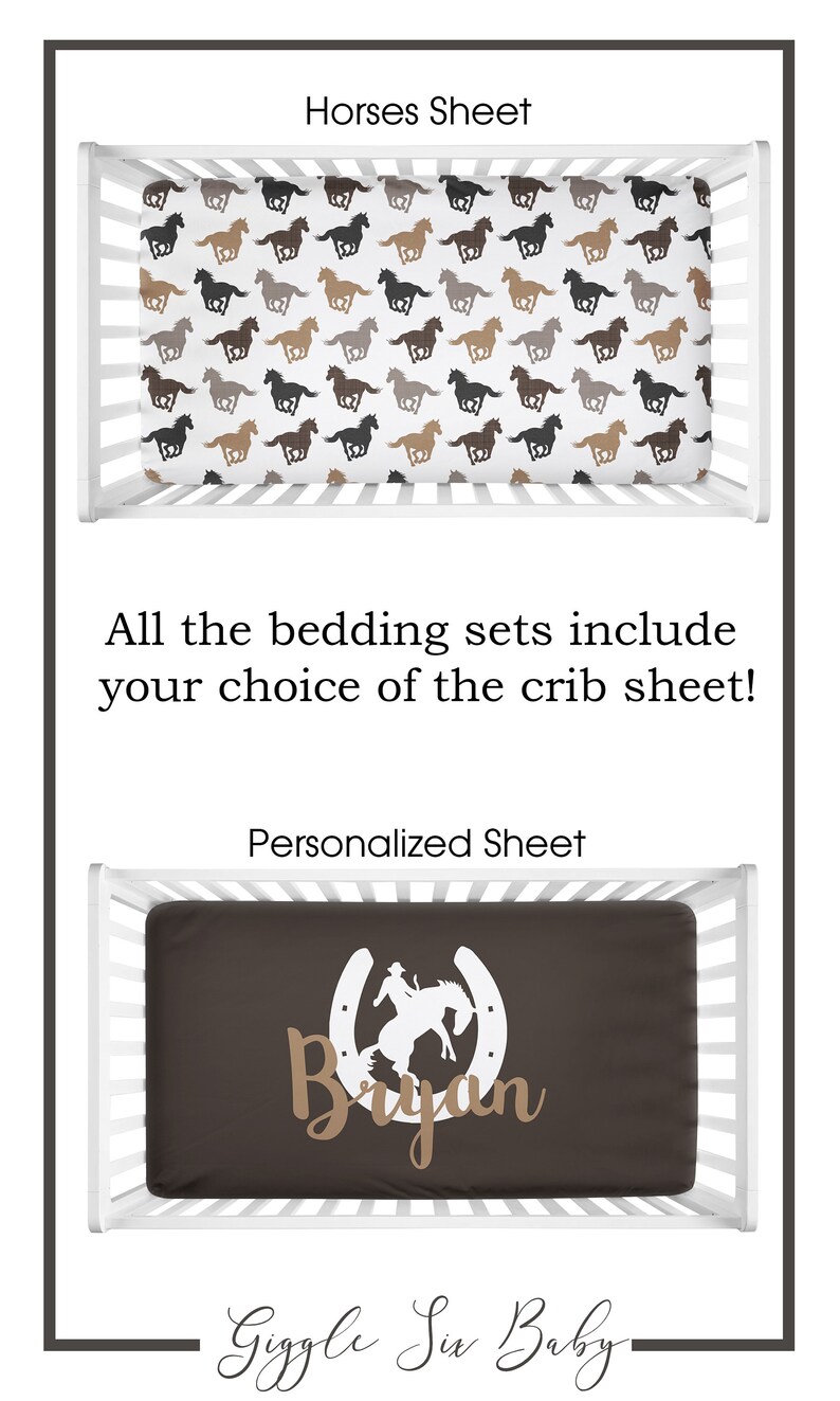 Crib Bedding Set Western Cowboy Baby Bedding Cowboy Themed Etsy