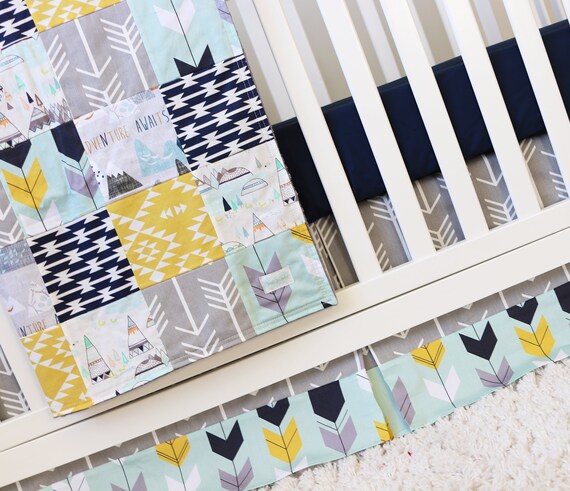 Teepee Blanket Choice of color /& size Gender Neutral Aztec Nursery Tee Pee