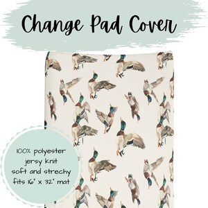 Vintage Mallard Ducks Nursing Pillow Cover - Soft Stretchy Slipcover For Breastfeeding Pillows, Baby Boy Or Girl