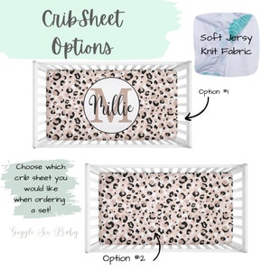 Baby Girl Leopard Bedding Set Cheetah Print Crib Bedding - Etsy