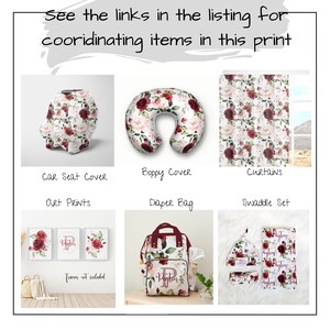 Pink Floral Swaddle Blanket Personalized With Baby Girl Name Newborn ...