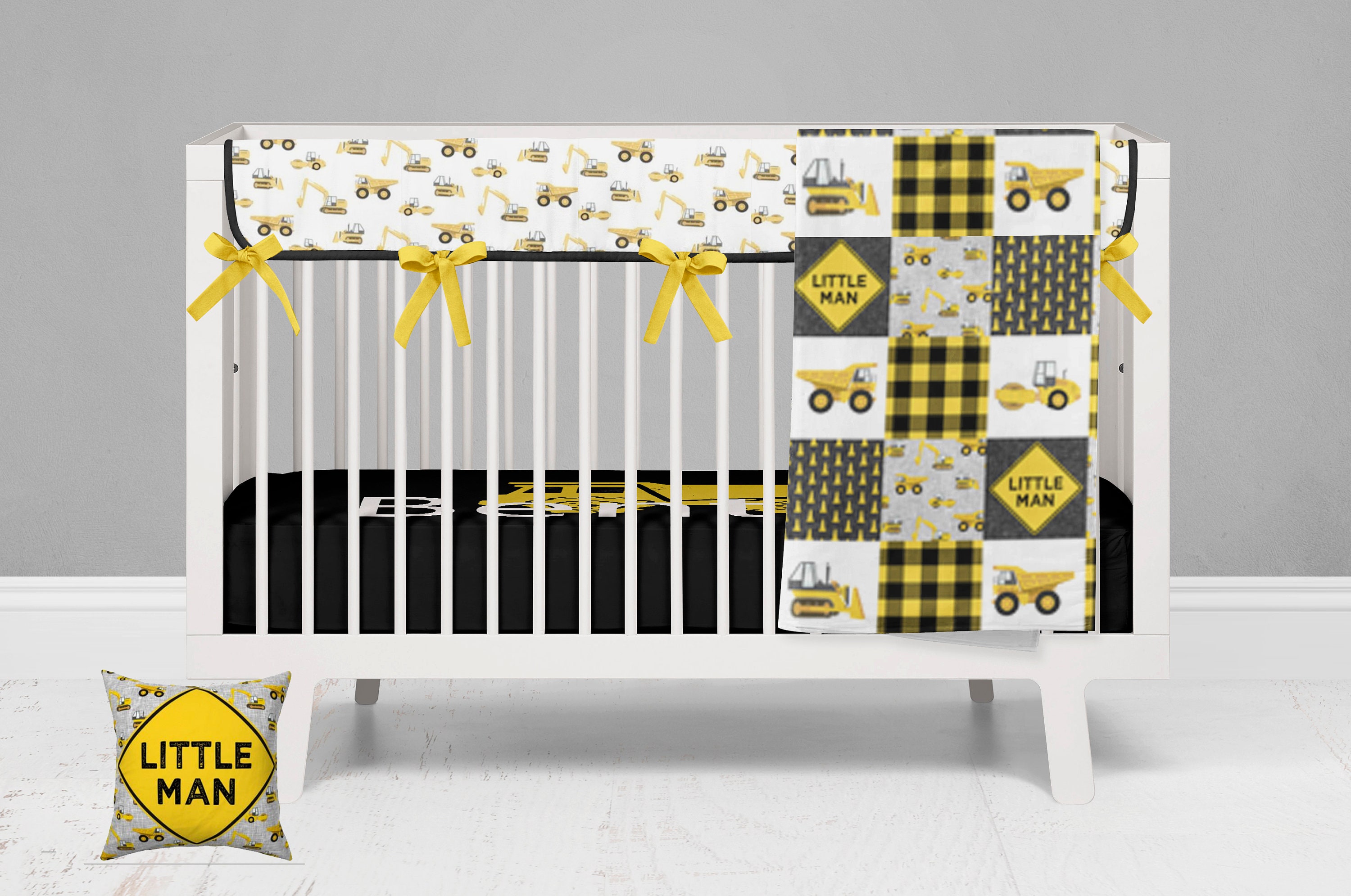 construction baby bedding