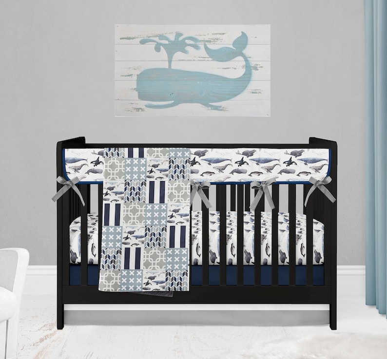 nautical crib sheets