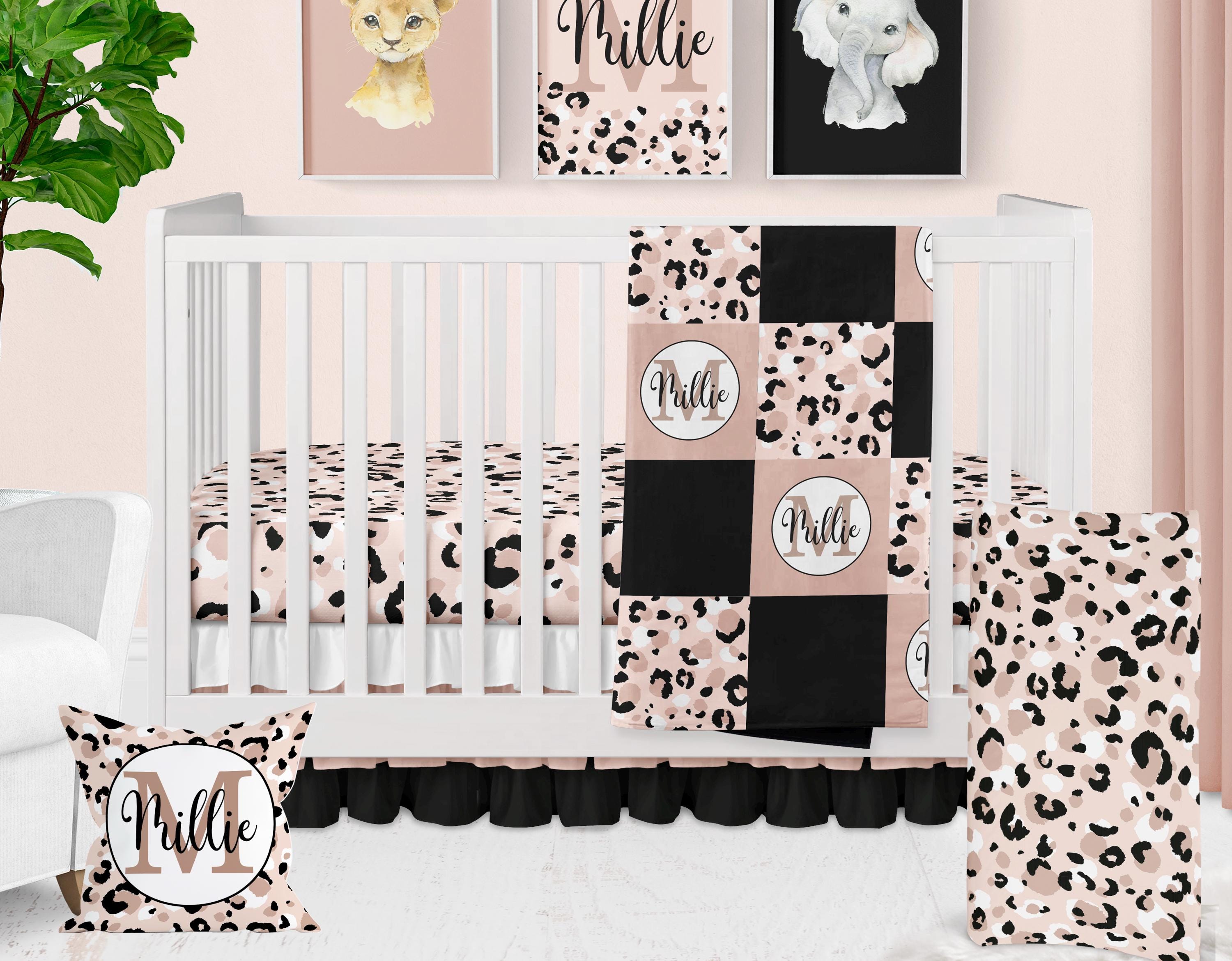 Cot Sheets Leopard Baby Bedding Animal Print Cot Sheets Top