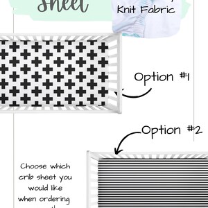 Black and White Crib Bedding, Gender Neutral Baby Nursery, Monochrome Modern Geometric Baby Bedding image 4