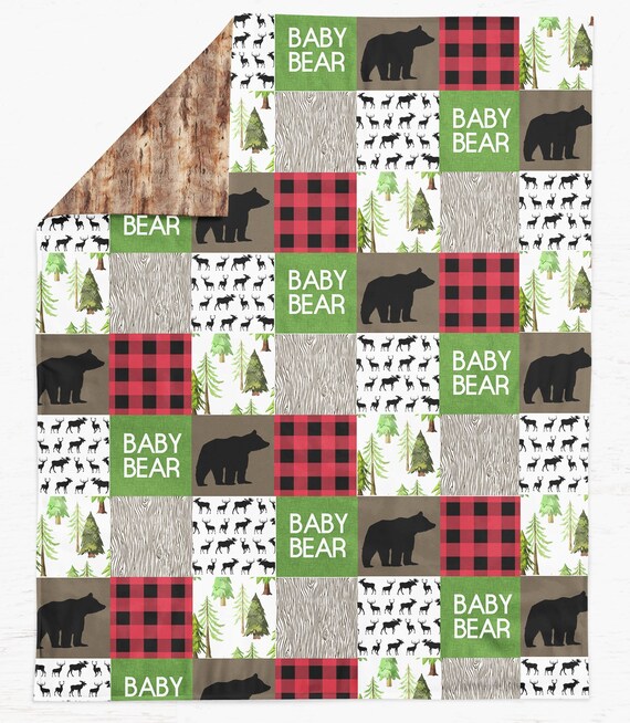 lumberjack crib bedding set