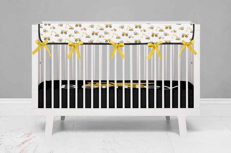Construction Baby Boy Crib Bedding Set Personalized Dump Etsy