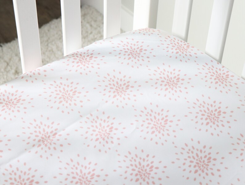 Baby Girl Bedding Floral Girl Nursery Bedding Set Watercolor Etsy