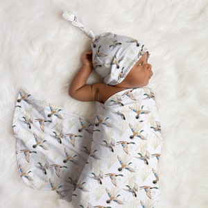 Personalized Mallard Duck Diaper Bag, Baby Hunting Diaper Bag, Duck Baby Shower Gift, Custom Baby Name Backpack image 7