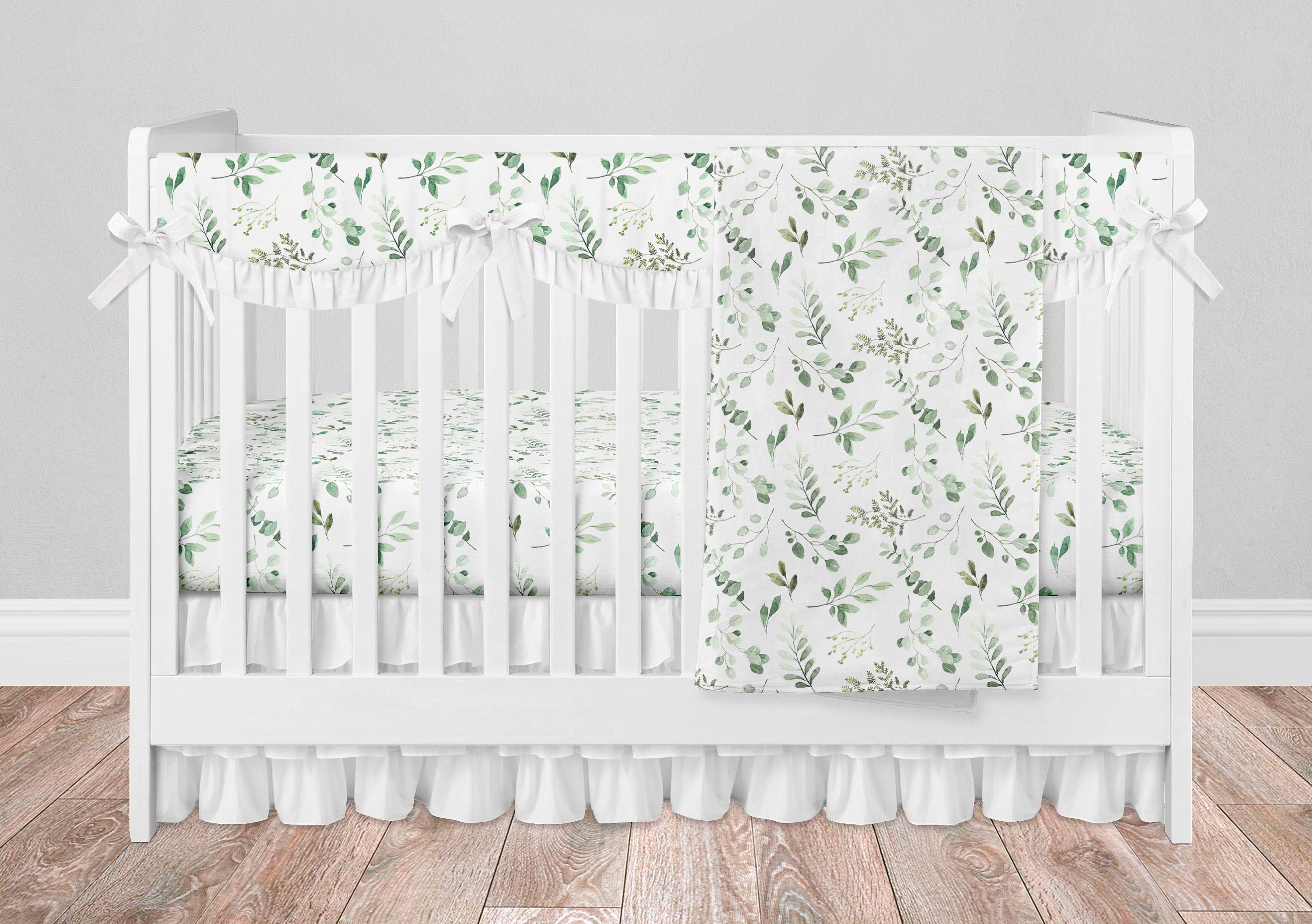 leaf crib bedding