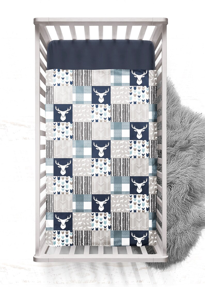 Woodlands Baby Boy Crib Bedding Personalized Crib Sheet Etsy