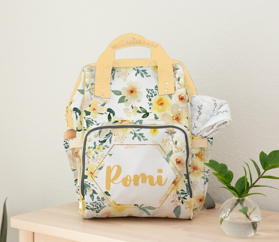 Diaper Bag Girl Personalized Baby Girl Backpack Diaper Bag in - Etsy