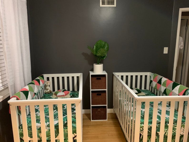 palm leaf crib sheet