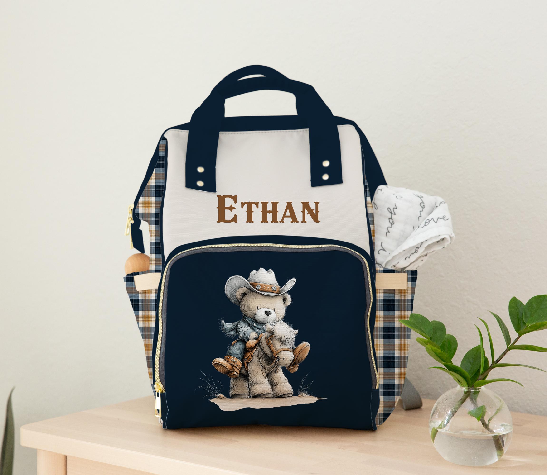 Cowboy Diaper Bag: Personalized Baby Backpack in Western Theme