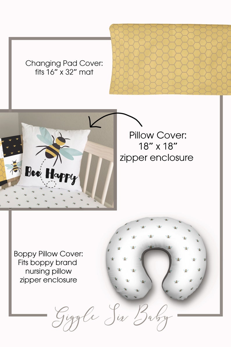 Bee Crib Bedding Set Girl Bumble Bee Nursery Bedding Baby Etsy