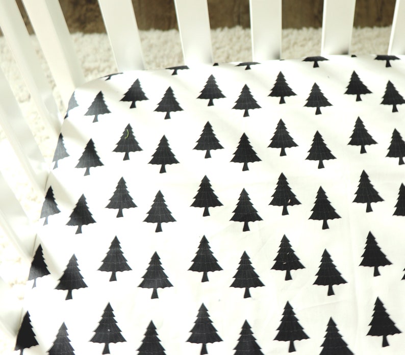 Woodland Nursery Bedding Set Baby Boy Bedding Mountain Baby Etsy