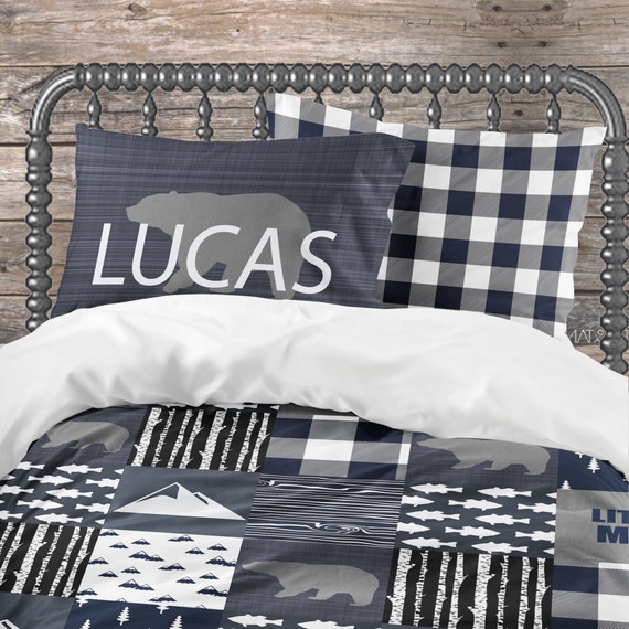 rustic boy bedding