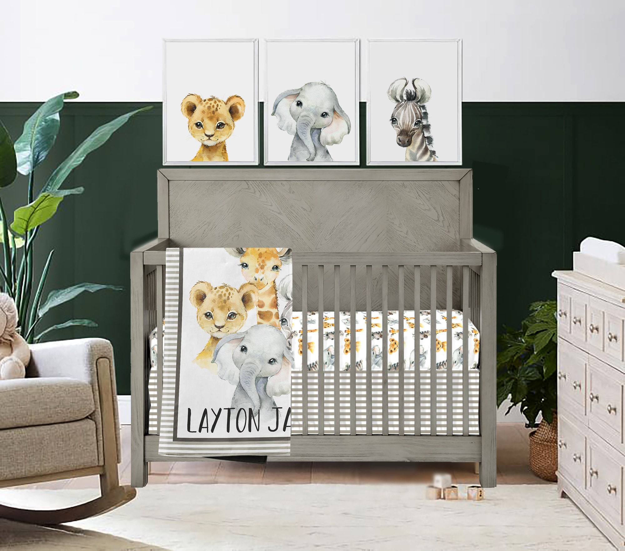 Nala's Jungle Crib Bedding