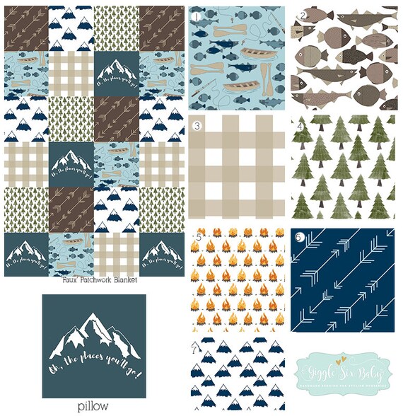 custom crib bedding etsy