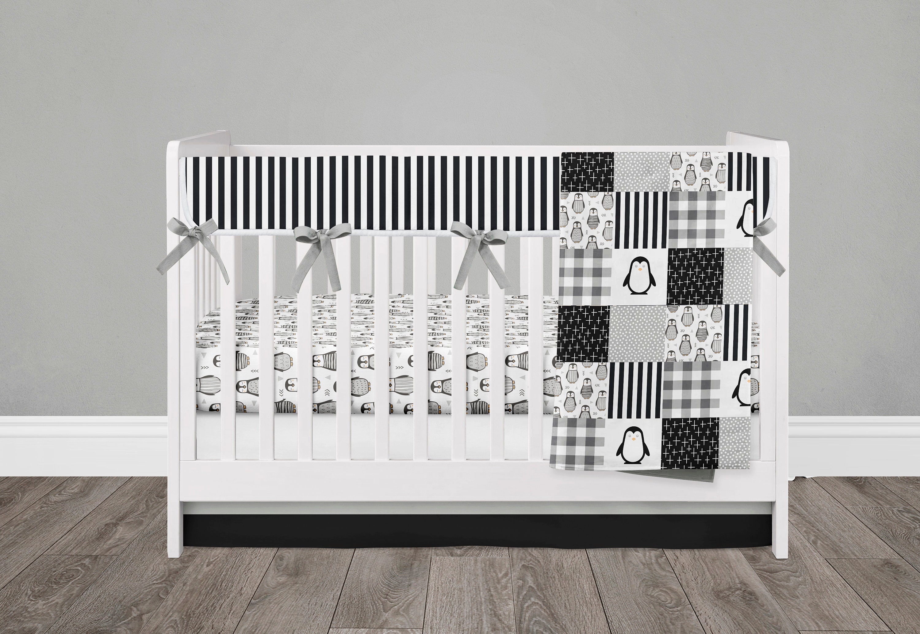 penguin crib set