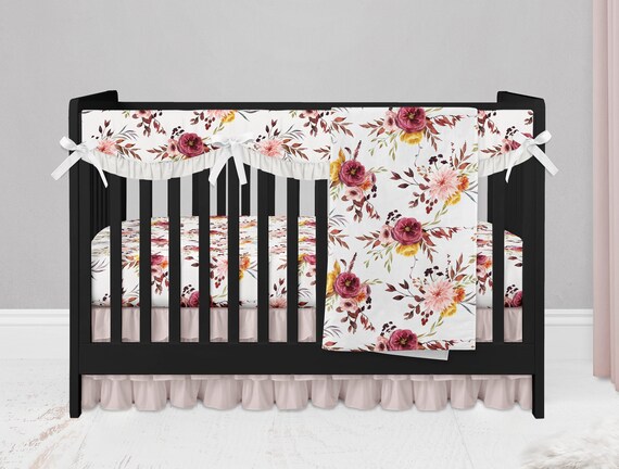 burgundy baby bedding