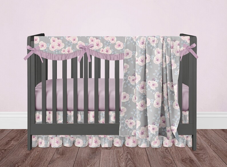 crib sheet and skirt