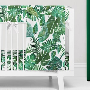 banana leaf crib sheet