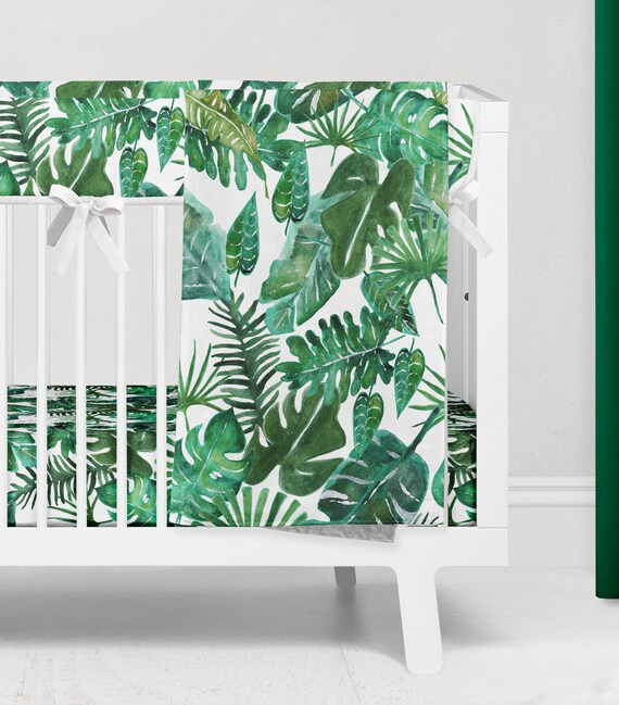 green leaf cot sheets