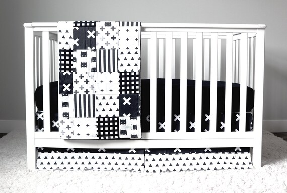 black crib set