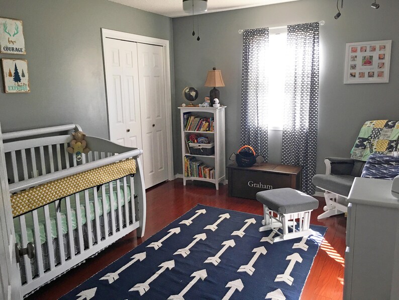 Boy Woodlands Nursery Crib Bedding Set Baby Boy Crib Bedding Etsy