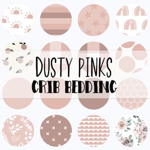 Dusty Rose Pink Baby Girl Crib Bedding Set: Minky Blanket & More