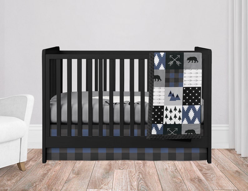 Woodland Nursery Bedding Set Baby Boy Crib Bedding Sets Etsy
