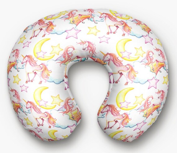 Baby Girl Unicorn Boppy Pillow Cover For Fairy Tale Theme Etsy