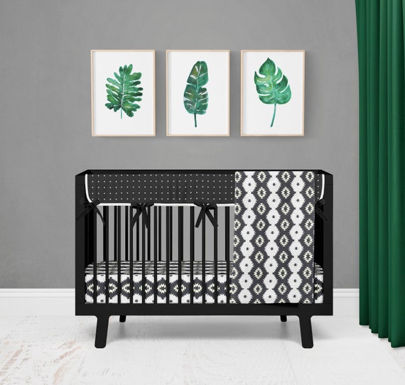 aztec crib bedding set