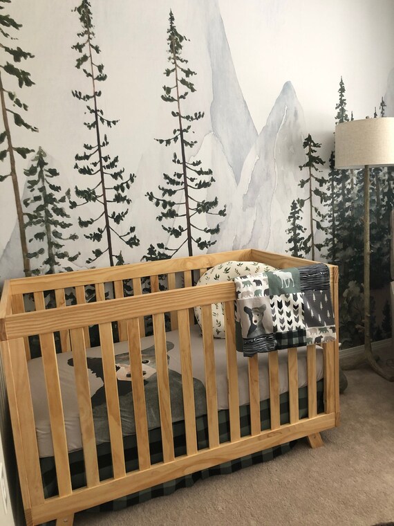 Bear Crib Bedding Set Baby Boy Nursery 
