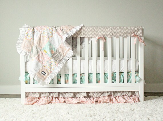 shabby chic crib bedding