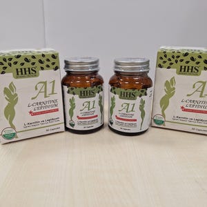 2 dozen HHS A1 L-carnitine lepidium, natuurlijk en kruidenafslanken, detox, 60 capsules