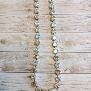 Handmade Formal Swarovski Crystal Necklace, 8mm Austrian Crystal Choker, Bridal Jewelry, Prom Necklace, Crystal Jewelry bild 4